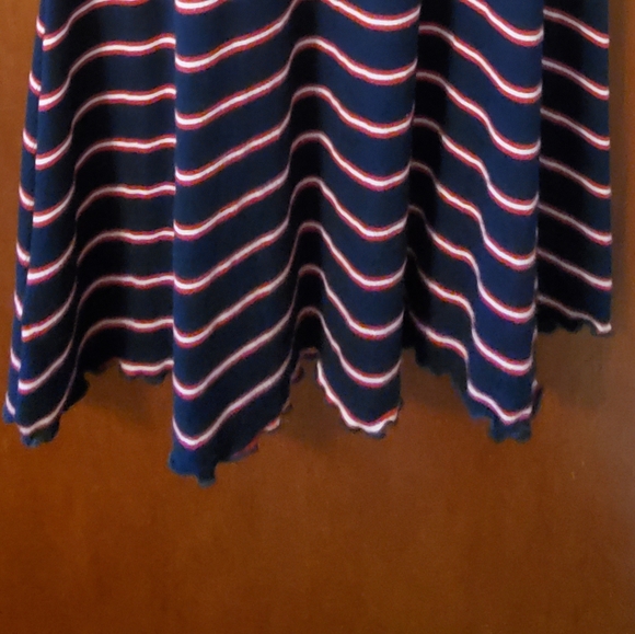 Red blue and white striped dress - Picture 7 of 7